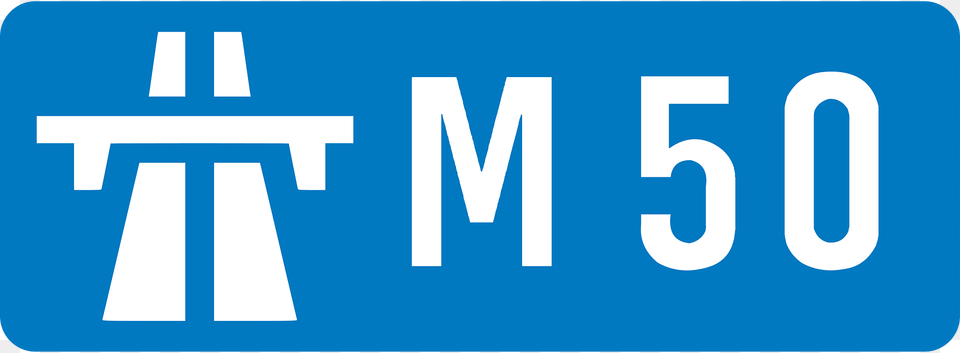 Uk Motorway M50 Clipart, License Plate, Transportation, Vehicle, Sign Png