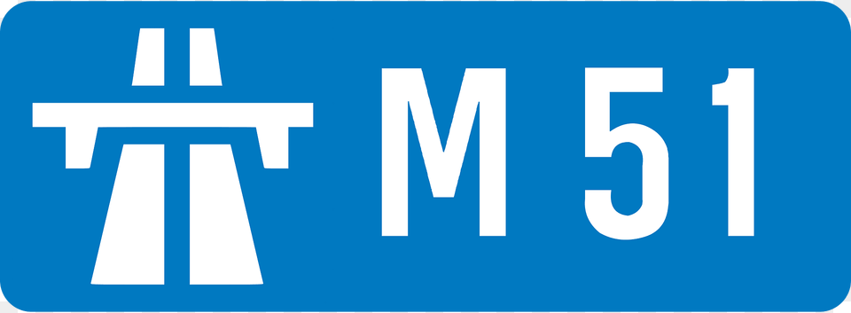 Uk Motorway M51 Clipart, Sign, Symbol, License Plate, Transportation Png Image