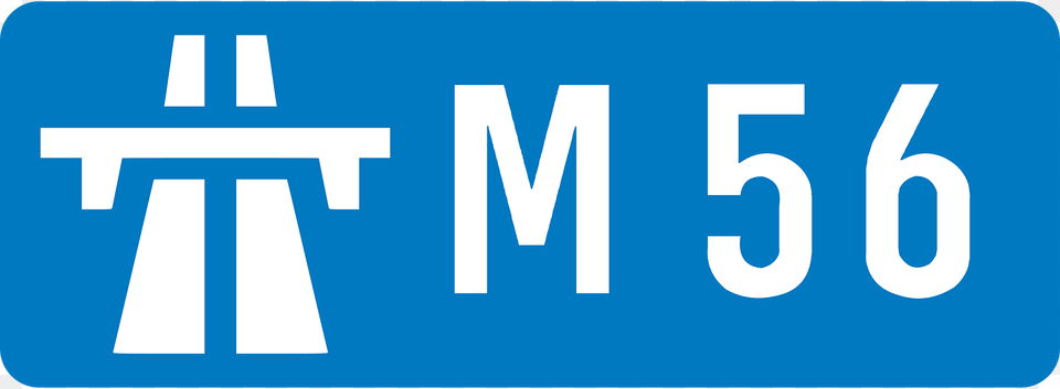 Uk Motorway M56 Clipart, License Plate, Transportation, Vehicle, Sign Free Png