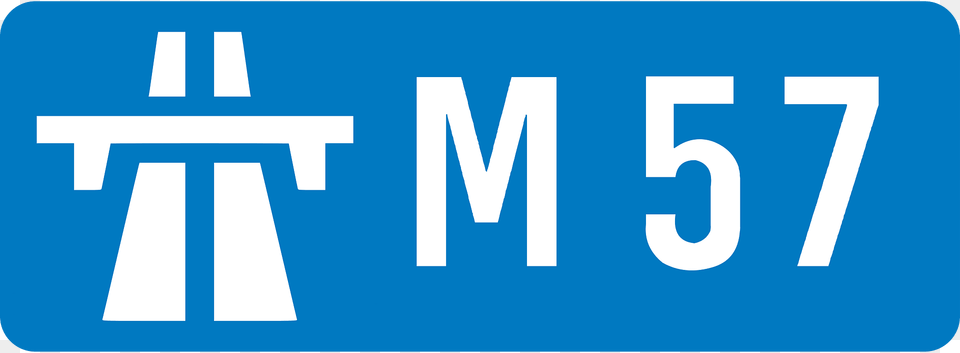 Uk Motorway M57 Clipart, Sign, Symbol, License Plate, Transportation Png