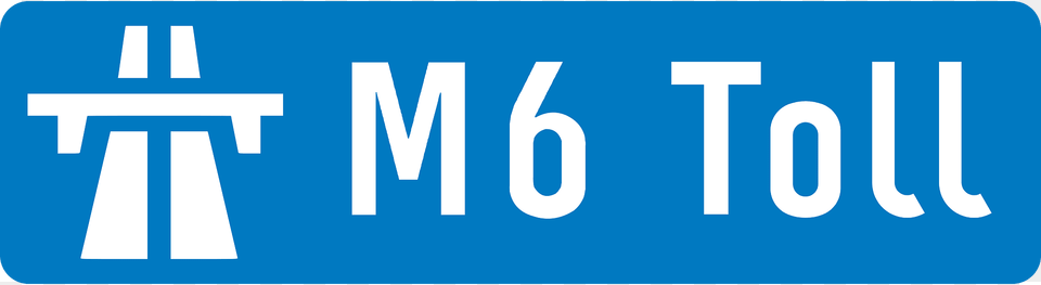 Uk Motorway M6 Toll Clipart, License Plate, Transportation, Vehicle, Sign Png Image