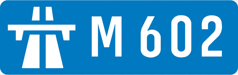 Uk Motorway M602 Clipart, License Plate, Sign, Symbol, Transportation Free Transparent Png