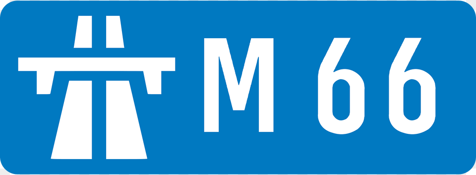 Uk Motorway M66 Clipart, License Plate, Transportation, Vehicle, Symbol Png