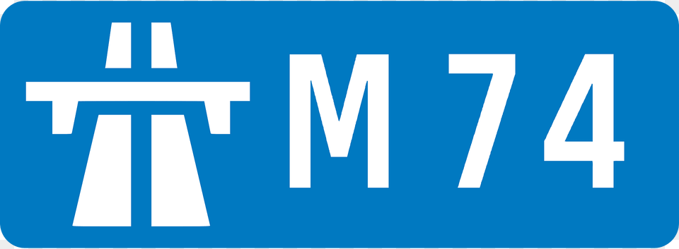 Uk Motorway M74 Clipart, Sign, Symbol, First Aid, Text Free Png
