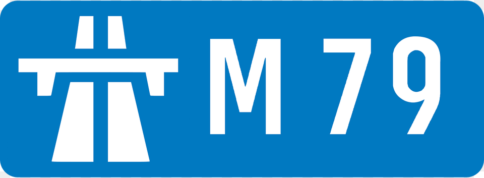 Uk Motorway M79 Clipart, License Plate, Sign, Symbol, Transportation Png Image