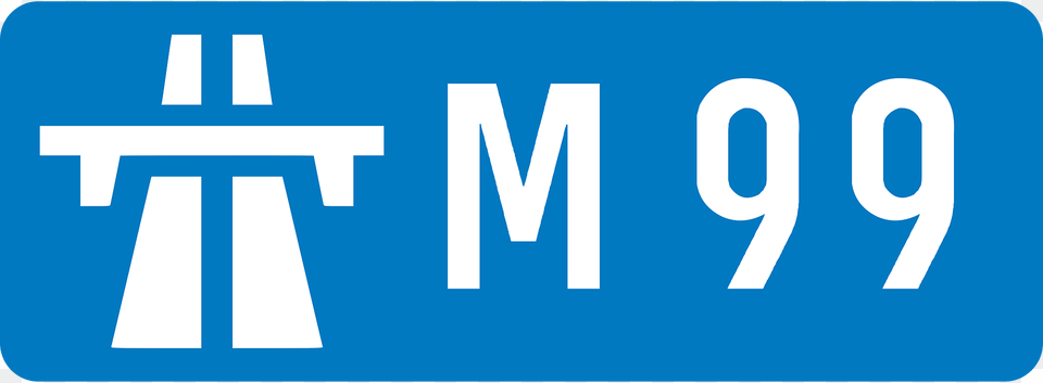 Uk Motorway M99 Clipart, Sign, Symbol, Text Free Png