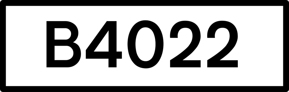 Uk Road B4022 Clipart, Number, Symbol, Text Free Png Download