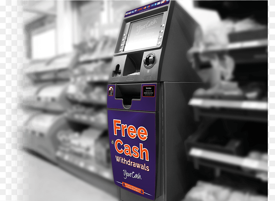 Uk Save Yourcash Ncr Cash Machine In A Convenience Your Cash, Kiosk, Indoors, Shop Free Transparent Png