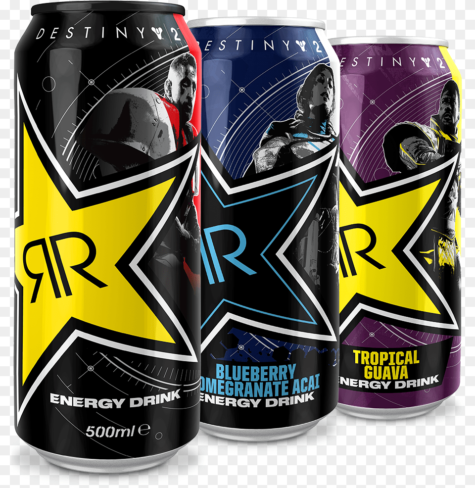 Uk Version Destiny 2 Rockstar Energy Drinks, Can, Tin, Alcohol, Beer Free Transparent Png