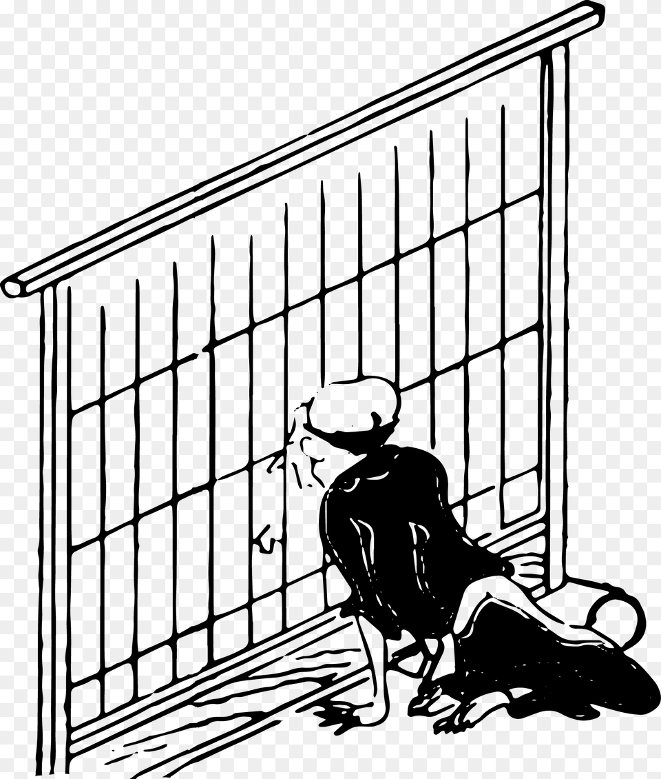 Ukiyo E Illustration Of Men Peeking From The Screen Chicken, Gray Free Png Download