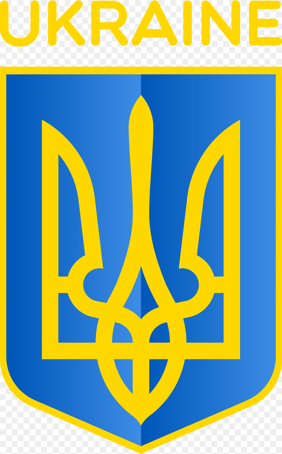Ukraine Coat Of Arms Clipart, Logo, Weapon, Trident Png Image