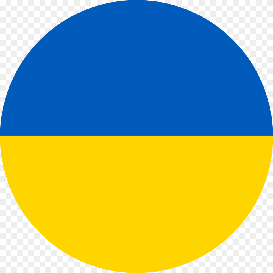 Ukraine Flag Circle, Sphere, Astronomy, Moon, Nature Free Transparent Png