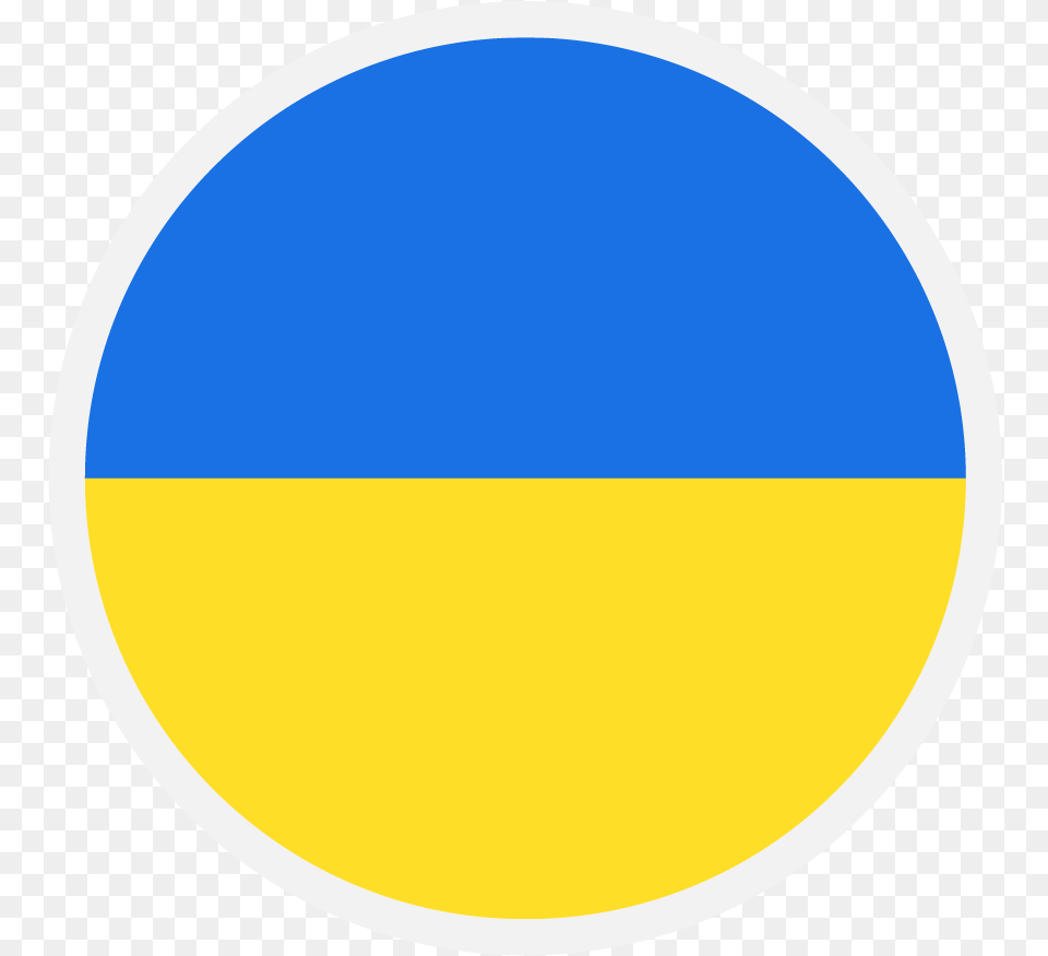 Ukraine Flag Circle, Sphere, Oval, Astronomy, Moon Free Png