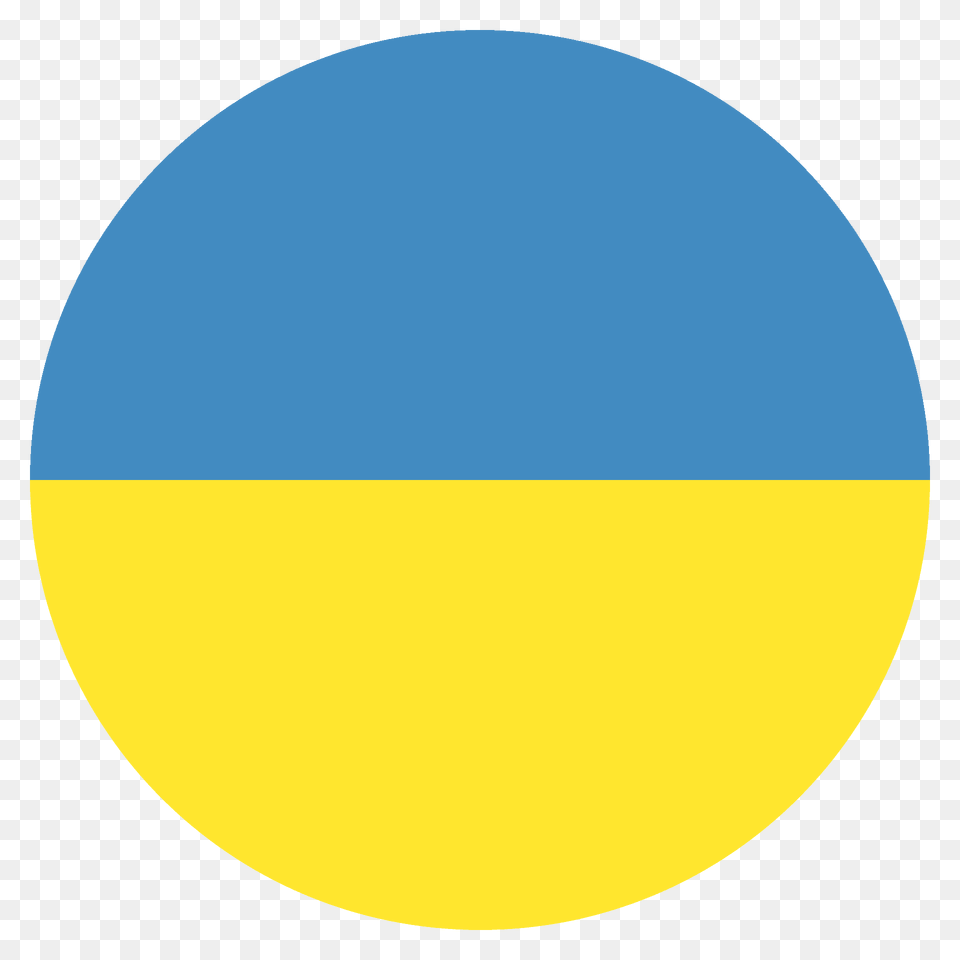 Ukraine Flag Emoji Clipart, Sphere, Astronomy, Moon, Nature Png Image