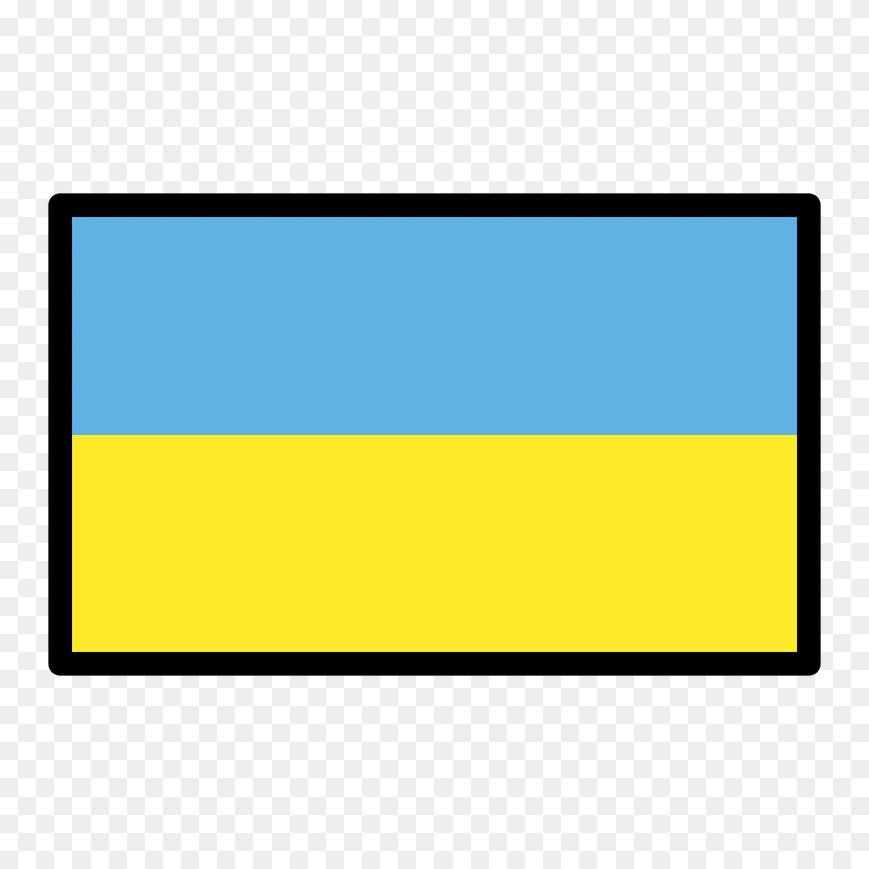 Ukraine Flag Emoji Clipart, Electronics, Screen, Blackboard, Computer Hardware Free Transparent Png