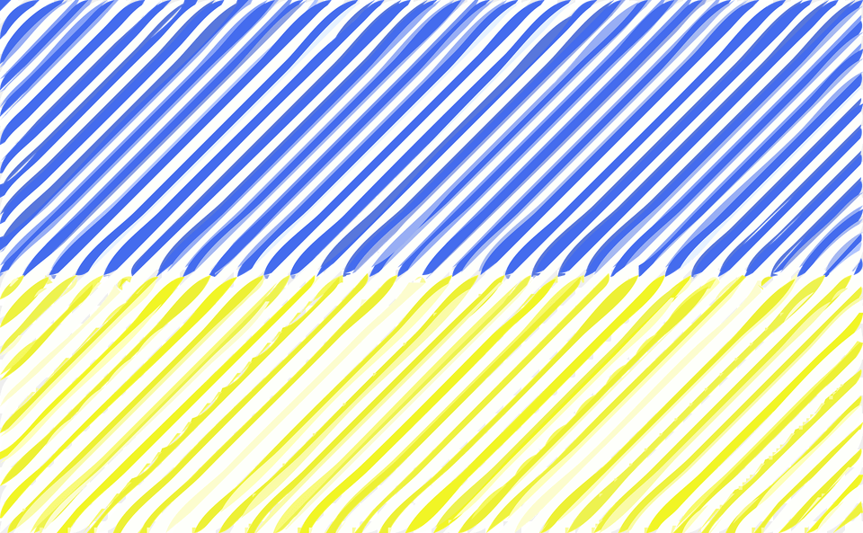 Ukraine Flag Linear Clipart, Paper, Pattern Free Png