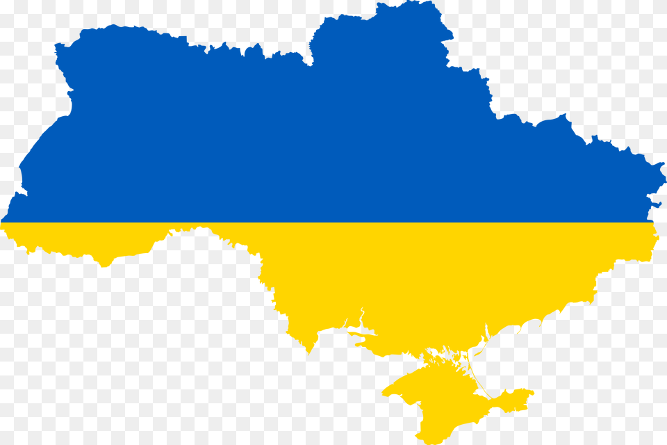 Ukraine Flag Map, Chart, Plot, Outdoors, Land Free Png Download