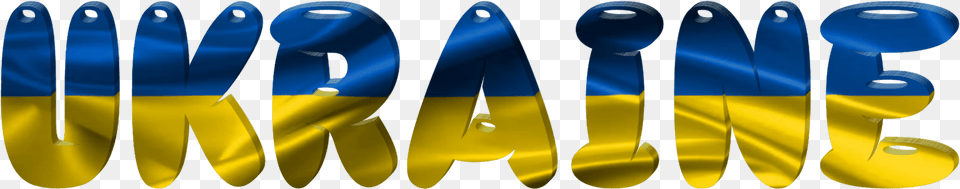 Ukraine Lettering With Flag Clipart, Cutlery, Spoon Png Image