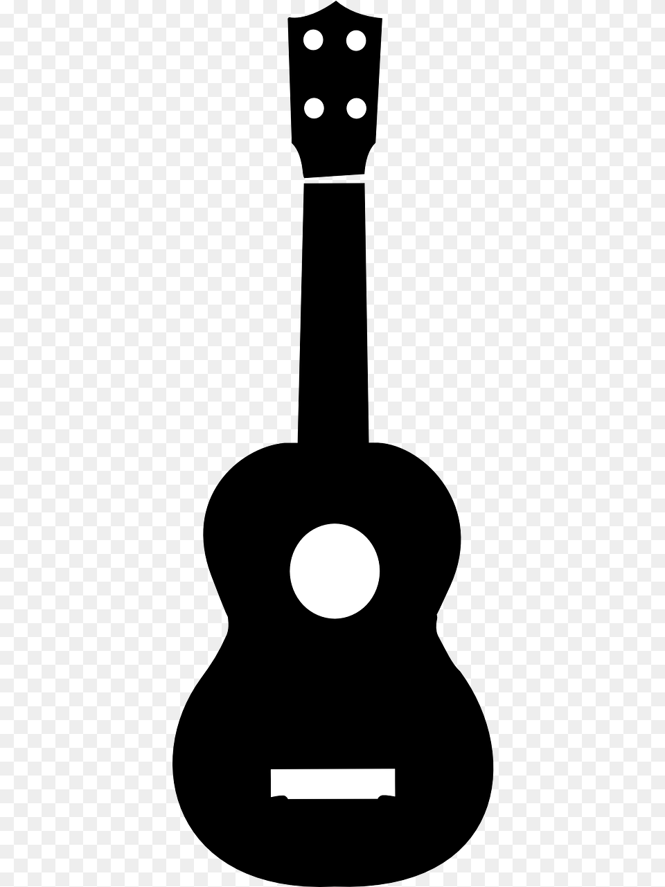 Ukulele Clipart Black And White, Lighting, Astronomy, Moon, Nature Png