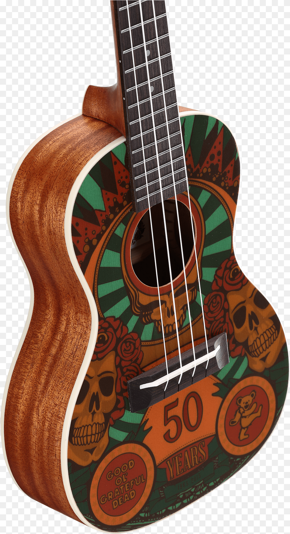Ukulele Clipart Brown Grateful Dead Ukulele, Bass Guitar, Guitar, Musical Instrument Png Image