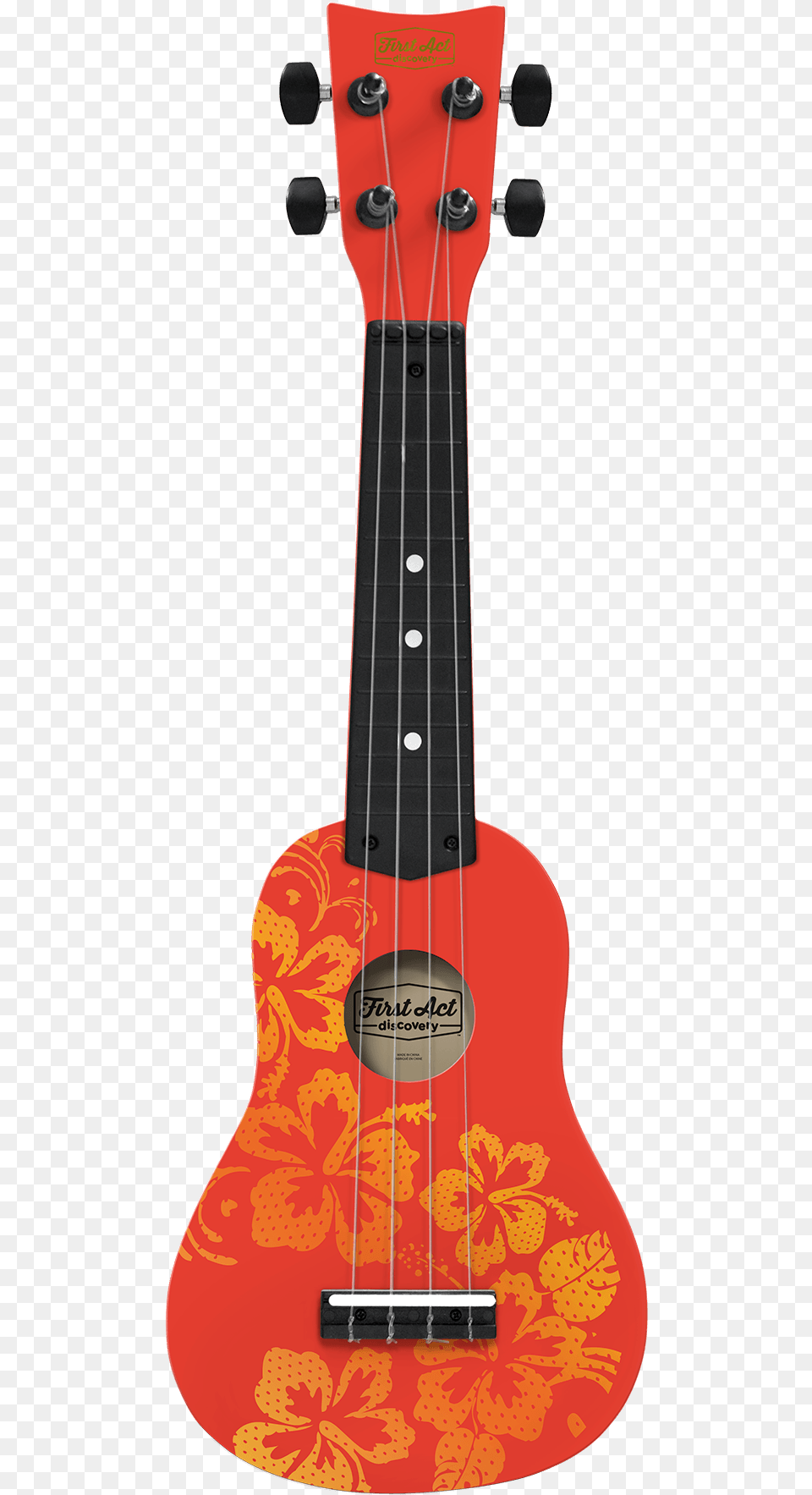 Ukulele With Hawaiian Flowers, Bass Guitar, Guitar, Musical Instrument Free Png Download