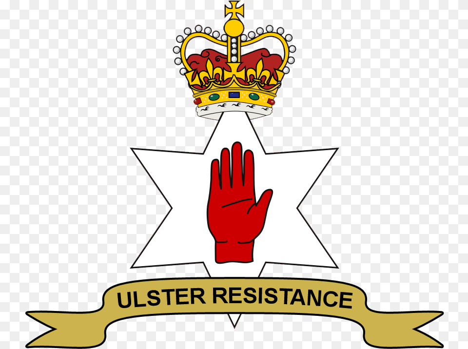 Ulster Resistance Wikipedia Red Hand Of Ulster Crown, Accessories, Clothing, Glove, Jewelry Free Transparent Png