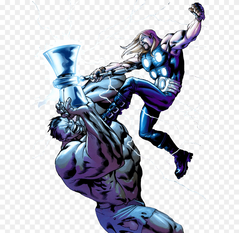 Ult Thor Ult Hulk Vs Black Bolt, Book, Comics, Publication, Adult Png