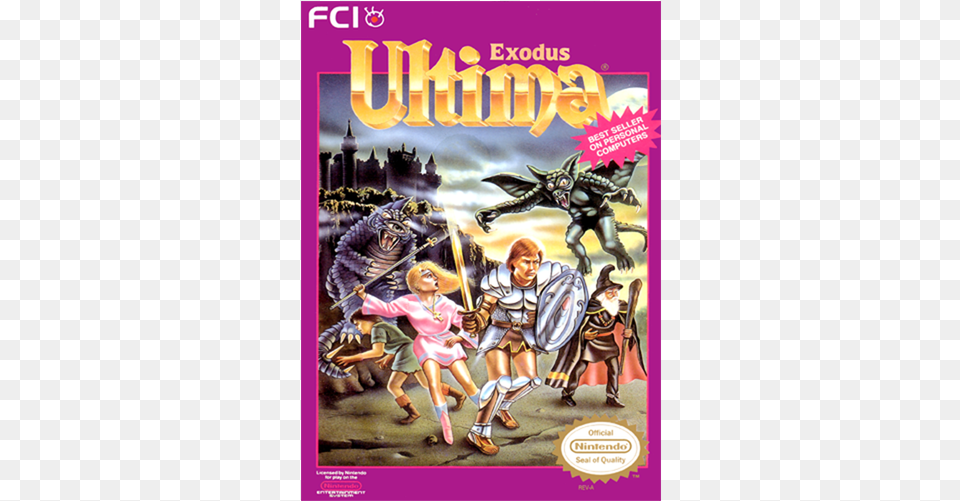 Ultima Exodus Nes Cover, Adult, Book, Comics, Female Png