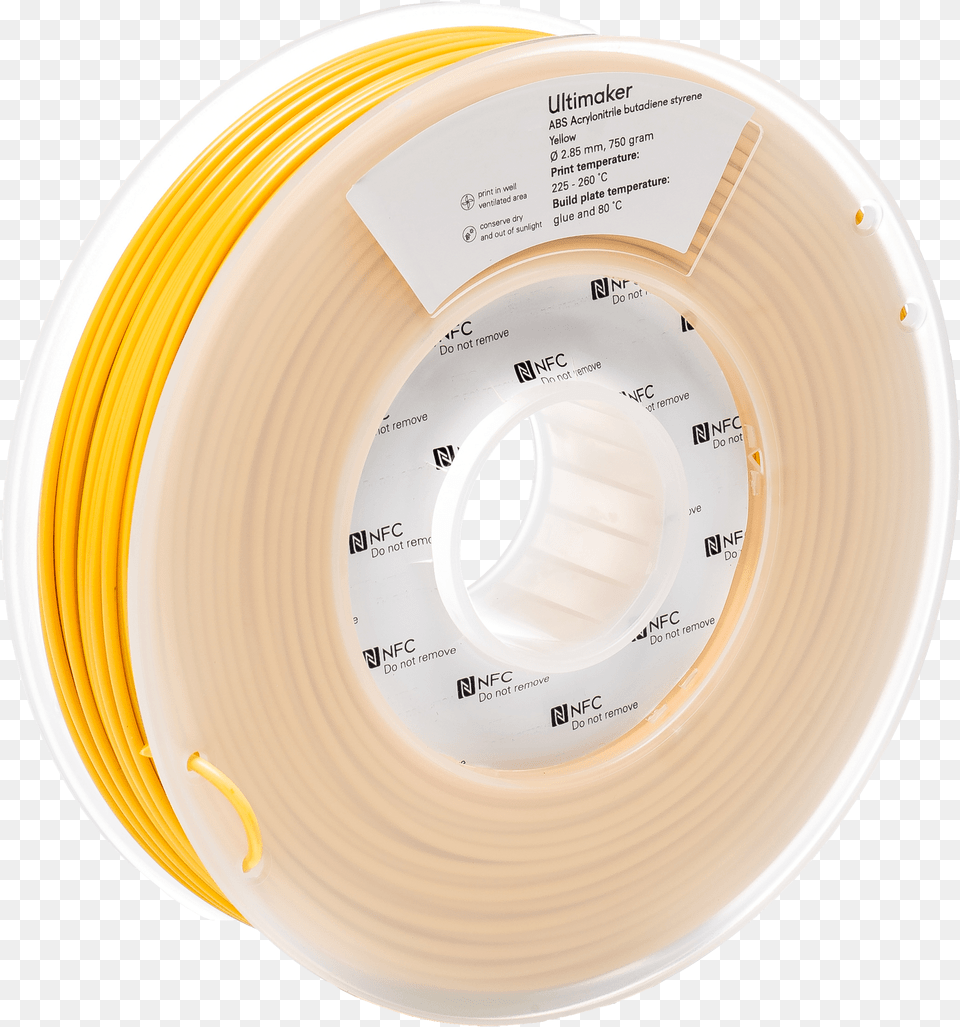 Ultimaker Abs 285 Mm 750 G Yellow Circle, Advertisement, Poster Png