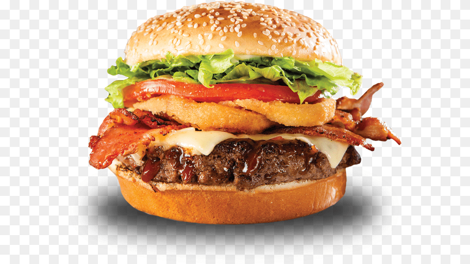 Ultimate Bbq Burger Hamburger, Food Png