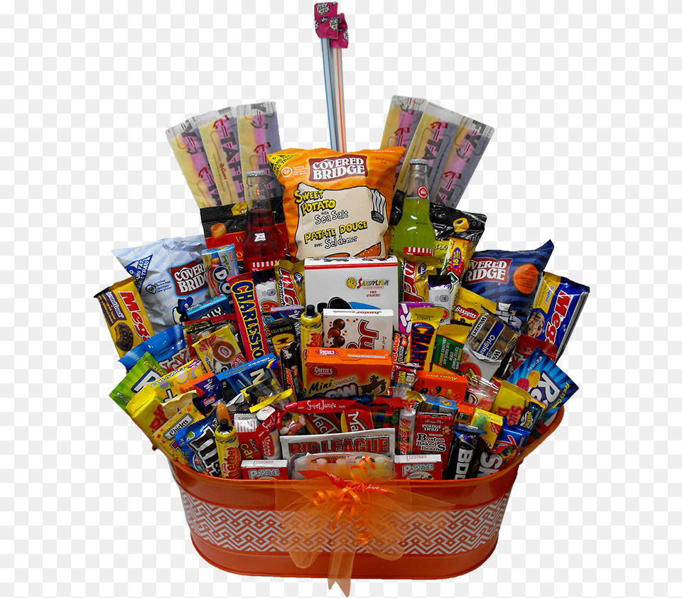 Ultimate Candy Basket Candy Gift Basket, Food, Sweets, Snack Free Png