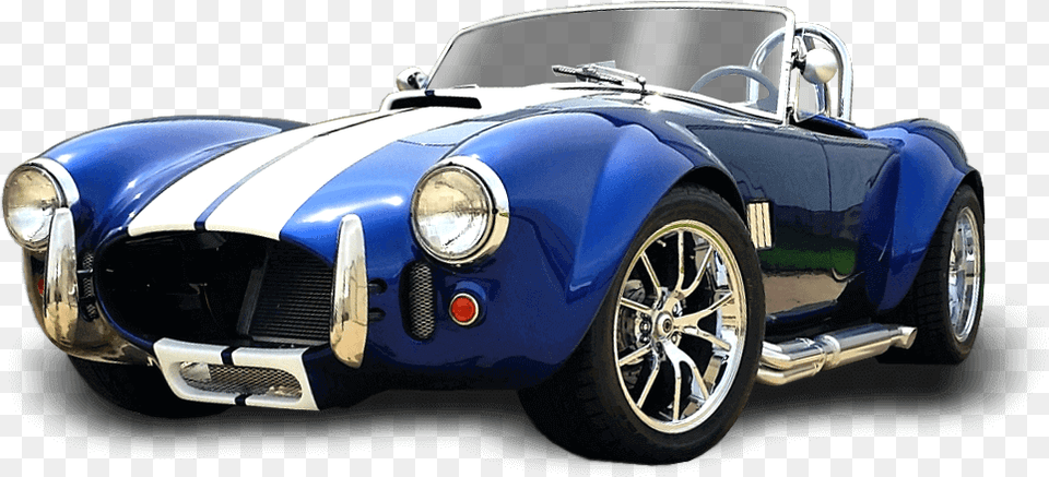 Ultimate Classic Cars Blue Gt 427 Roadster Camiones Ford Blue Classic Car, Vehicle, Transportation, Wheel, Machine Png Image