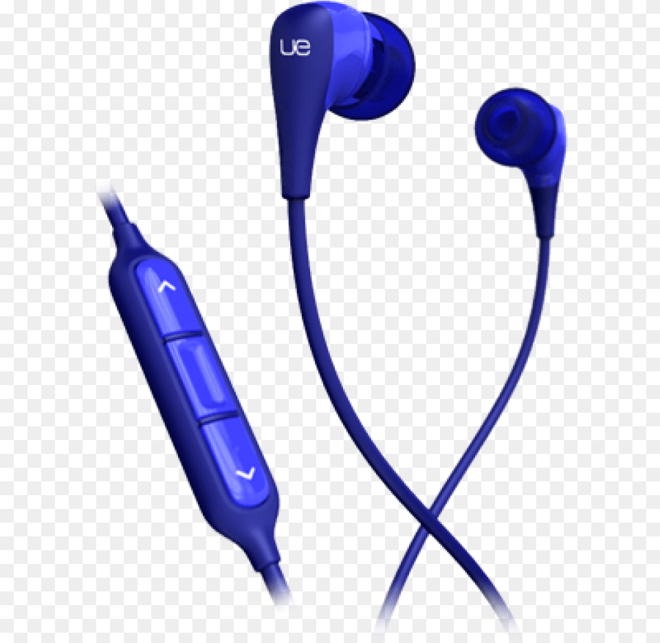 Ultimate Ears 200vi Noise Isolating Earphones Blue Logitech Earphones With Microphone, Appliance, Blow Dryer, Device, Electrical Device Free Png