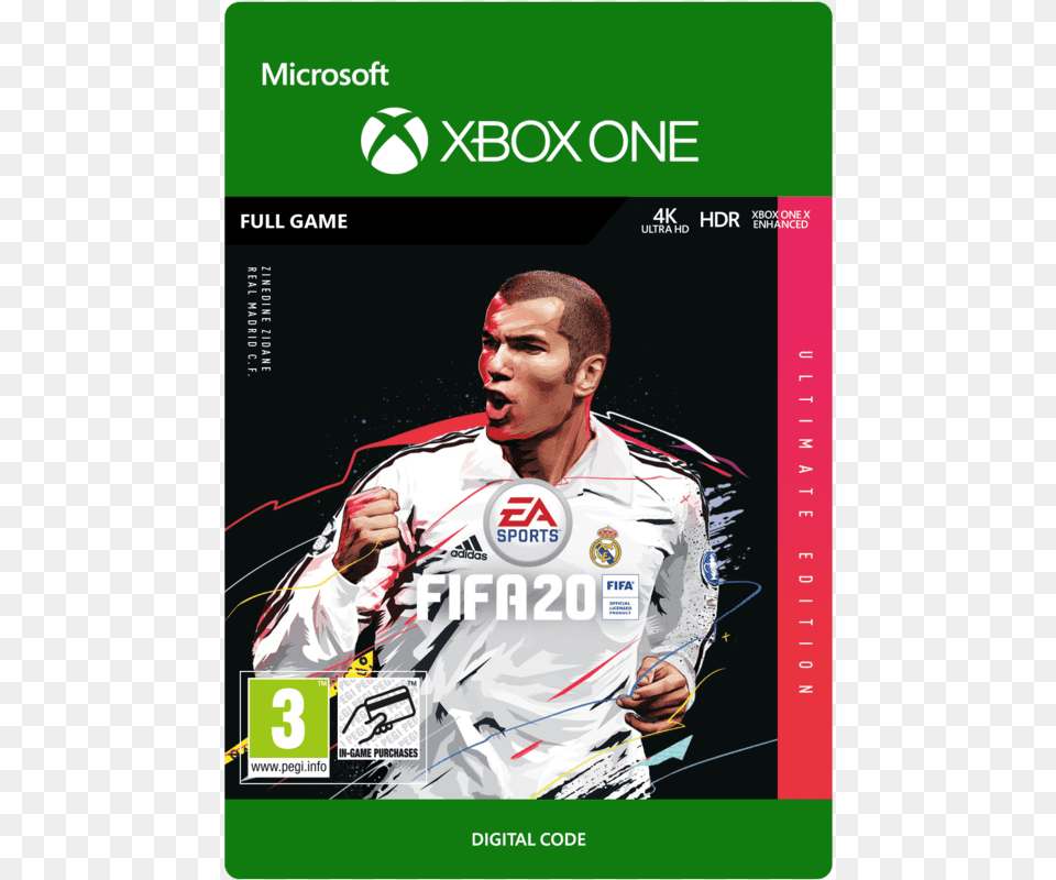 Ultimate Edition Fifa 20 Xbox One, Adult, Publication, Person, Man Free Transparent Png