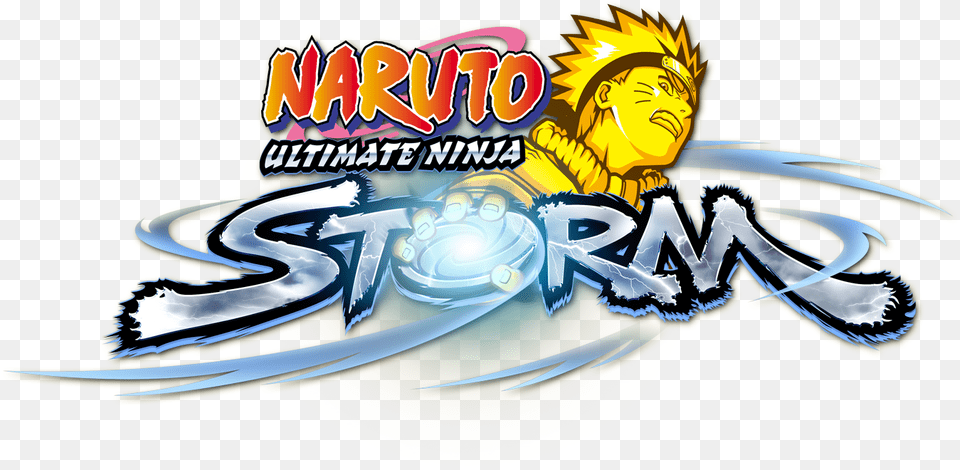 Ultimate Ninja Storm Logo, Book, Comics, Publication, Art Png Image