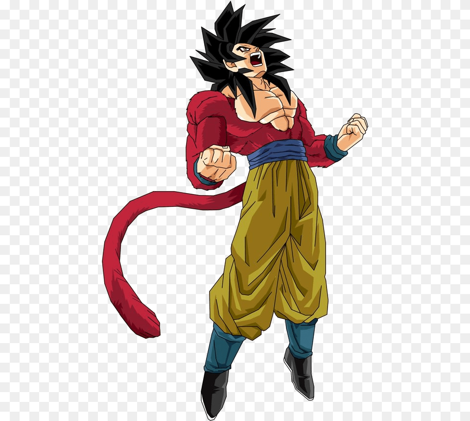 Ultimate Rainbow Combo Goku Ssj4 Powering Up, Book, Comics, Publication, Adult Free Transparent Png