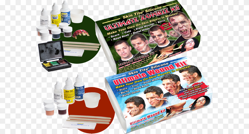 Ultimate Skin Fx Kits, Advertisement, Poster, Adult, Male Png Image