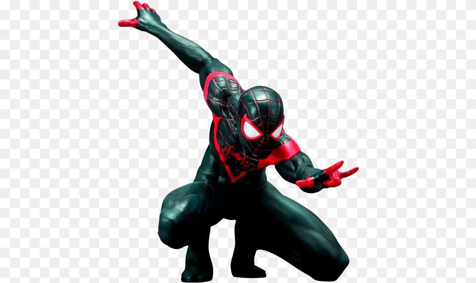 Ultimate Spider Man Miles Morales Artfx Statue Kotobukiya Ultimate Spider Man, Adult, Male, Person, Body Part Free Png Download