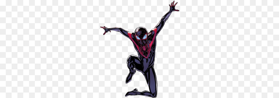 Ultimate Spiderman Miles Morales Spider Man Marvel, Dancing, Leisure Activities, Person, Adult Free Png Download