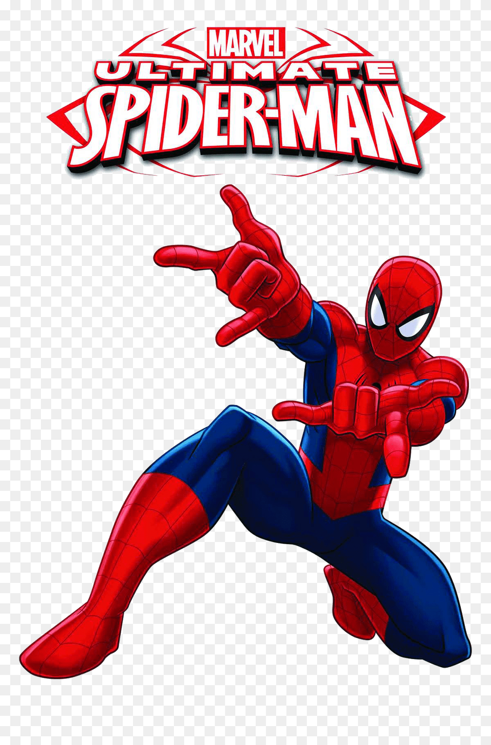 Ultimate Spiderman With Logo Clipart, Book, Comics, Publication, Person Free Png Download