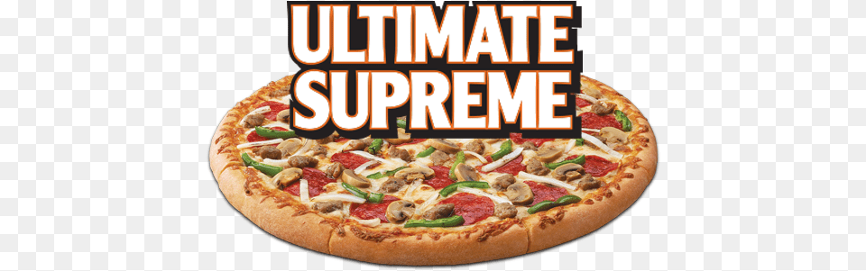 Ultimate Supreme Pizza 11 Ultimat Supreme Little Caesars, Food, Advertisement Free Png Download