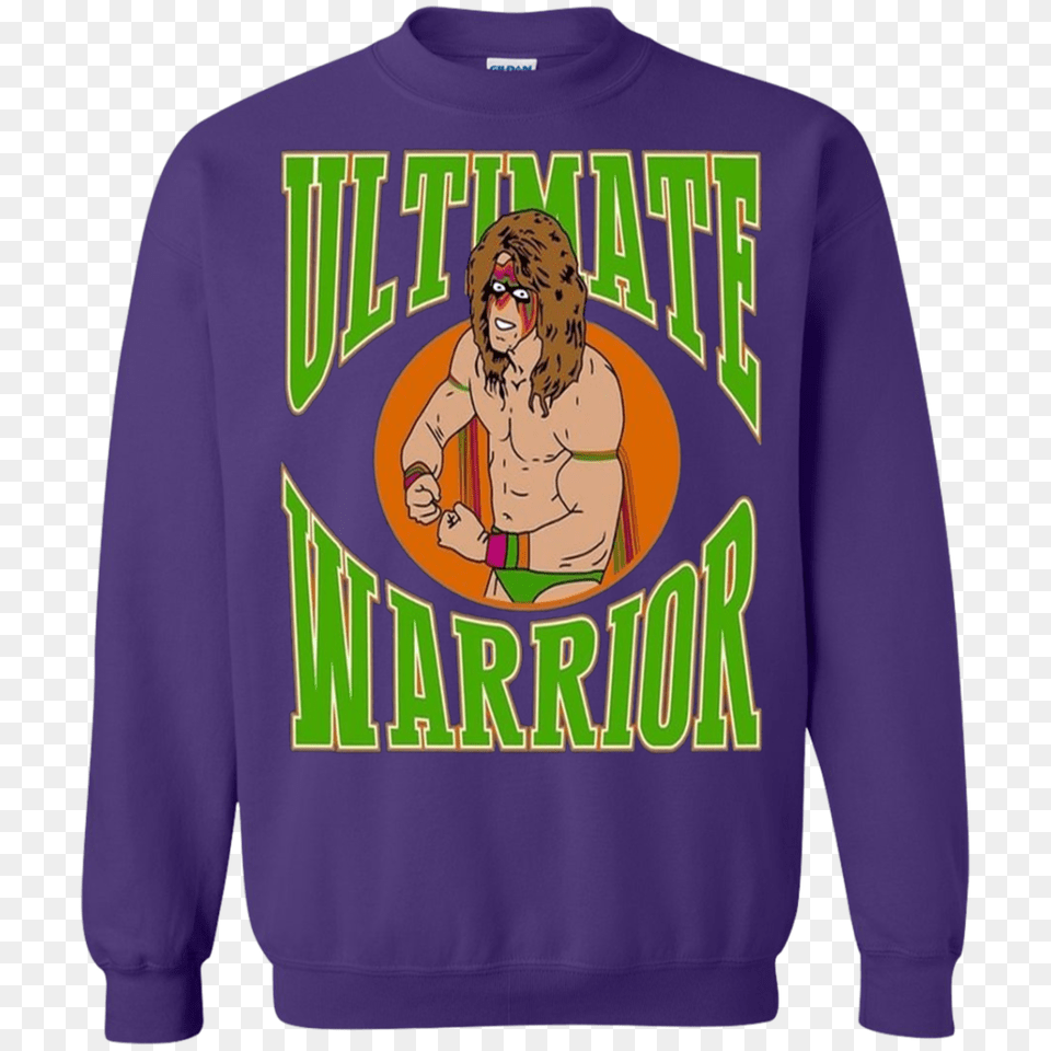 Ultimate Warrior Custom T Shirt Men Royal Blue Lebron James, Knitwear, Clothing, Sweatshirt, Sweater Png Image