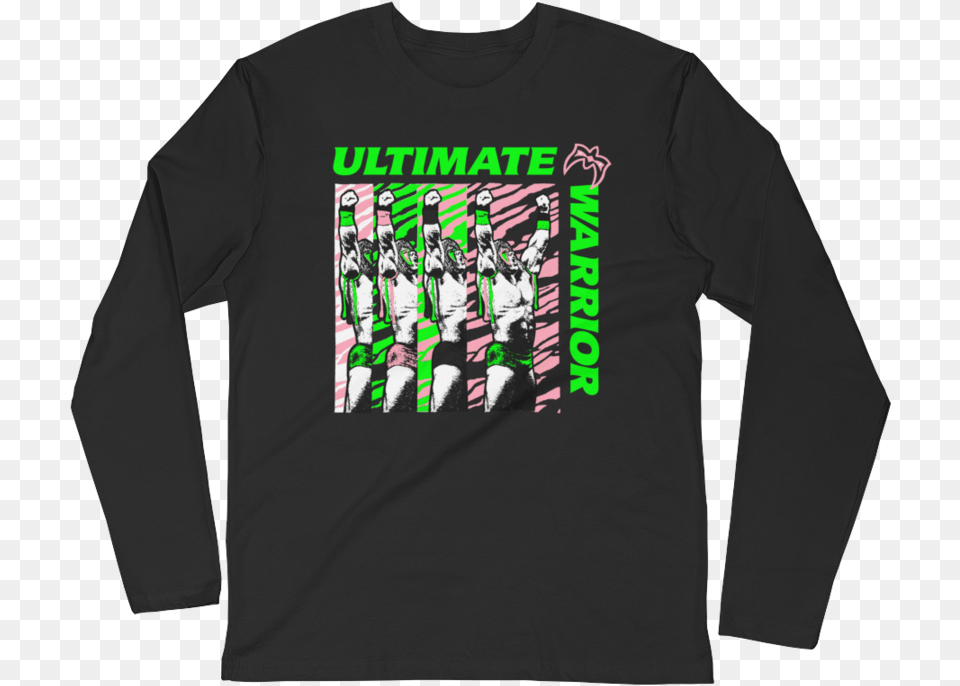 Ultimate Warrior Quotretro Logoquot Long Sleeve Unisex Banjo Tree Thermal Organicrpet Blend, Clothing, Long Sleeve, T-shirt, Person Free Transparent Png