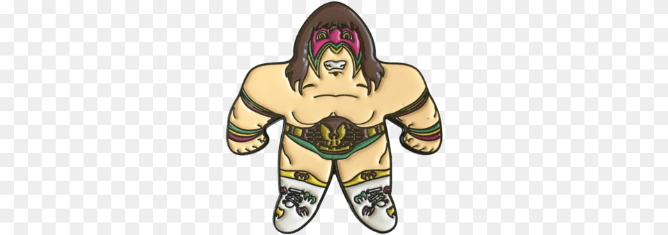 Ultimate Warrior Wrestling Buddy Pin Cartoon, Food, Sweets, Baby, Person Free Transparent Png