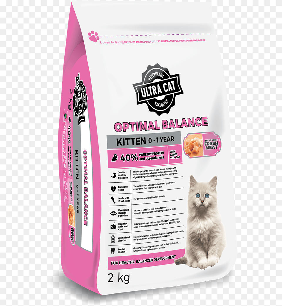 Ultra Cat Kitten Optimal Balance Ultra Cat Kitten, Animal, Mammal, Pet, Box Free Png Download