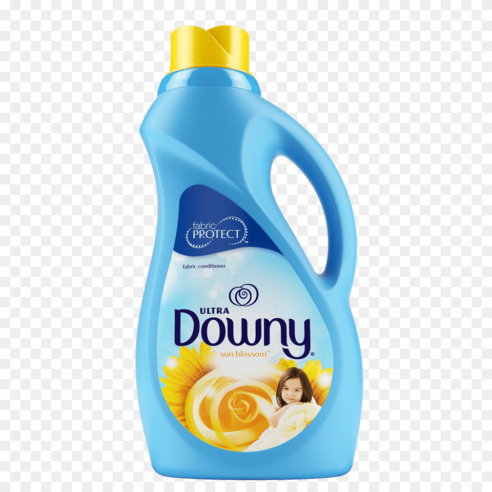 Ultra Downy Sun Blossom Liquid Fabric Softener, Bottle, Adult, Female, Person Png