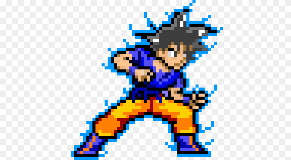 Ultra Instinct Goku Pixel Art Maker, Qr Code Png Image