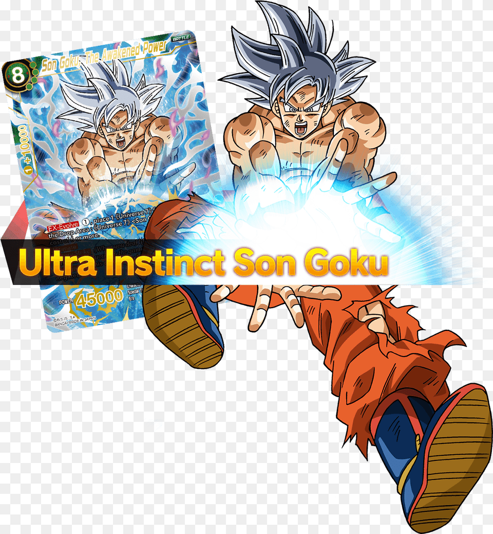 Ultra Instinct Son Goku Dragon Ball Super Card Game Ultra Instinct, Book, Comics, Publication, Face Free Png