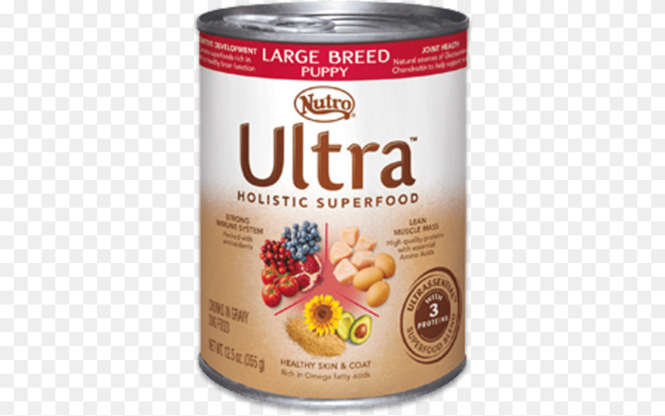 Ultra Large Breed Puppy Canned Nutro Ultra Senior Canned Dog Food 125 Ounces By Nutro, Tin, Aluminium, Can, Canned Goods Png Image