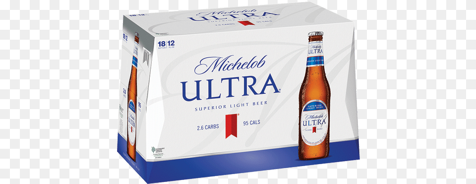 Ultra Light Beer, Alcohol, Beverage, Bottle, Lager Png Image